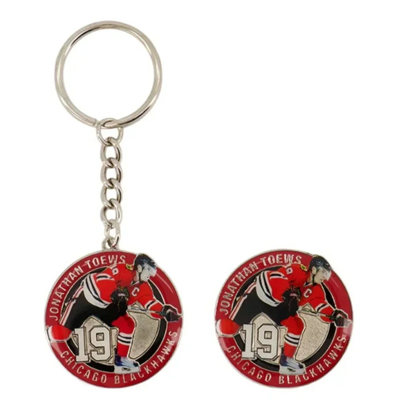 3 For 30$ NHL - Chicago Blackhawks Jonathan  Toews Keychain/Magnet Combo - Picture 1 of 1